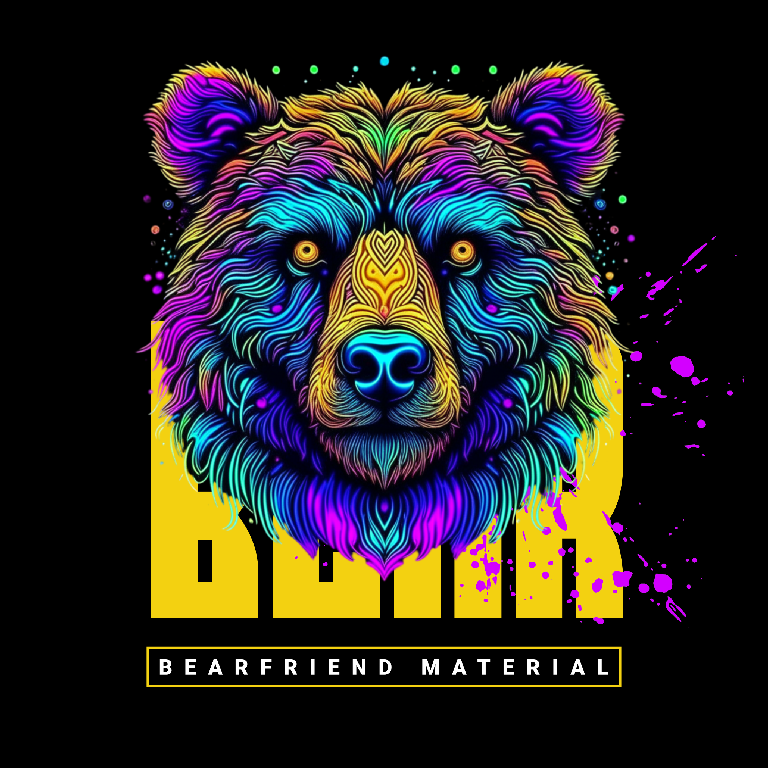 Bearfriend material - t-shirt - black