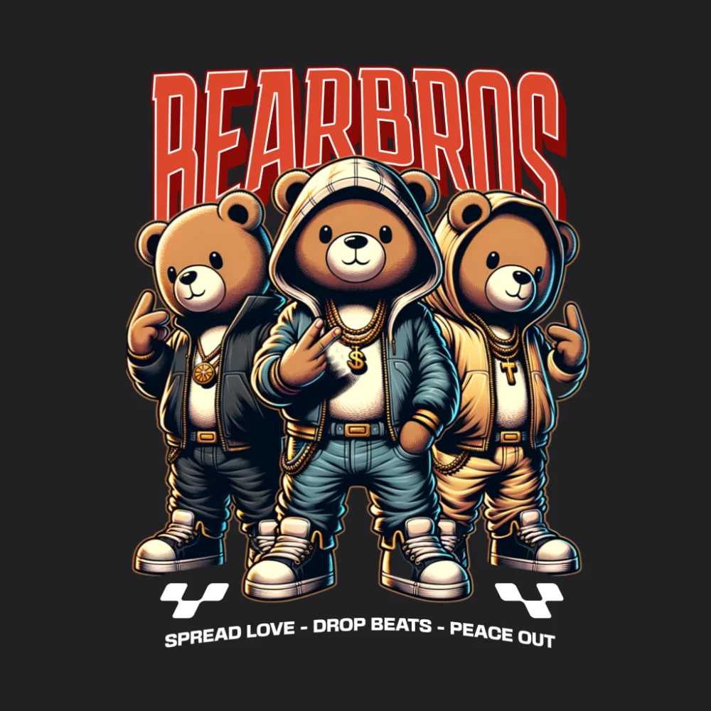 BearBros - t-shirt - black