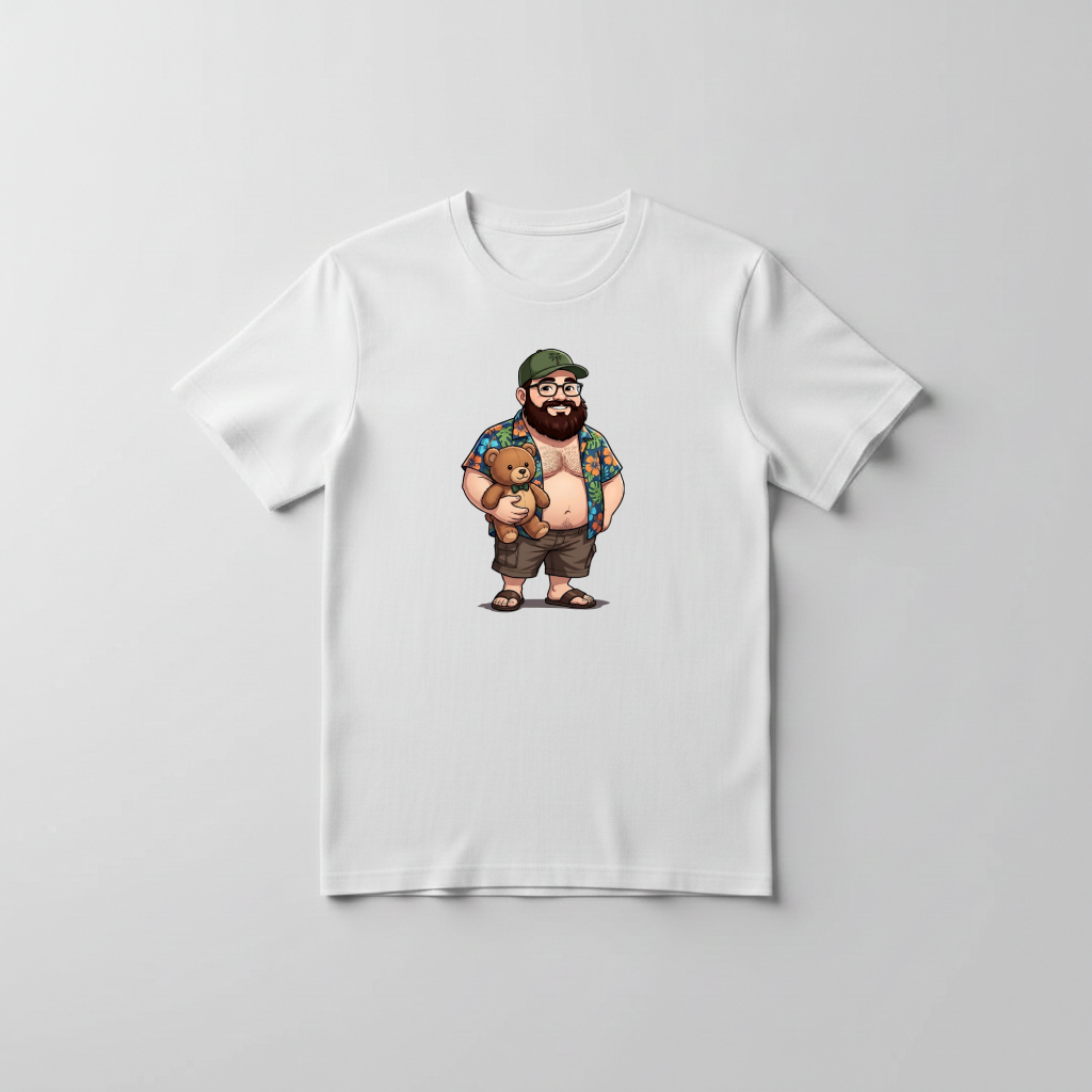 Chubby and Teddy Bear - t-shirt - white - Image 2