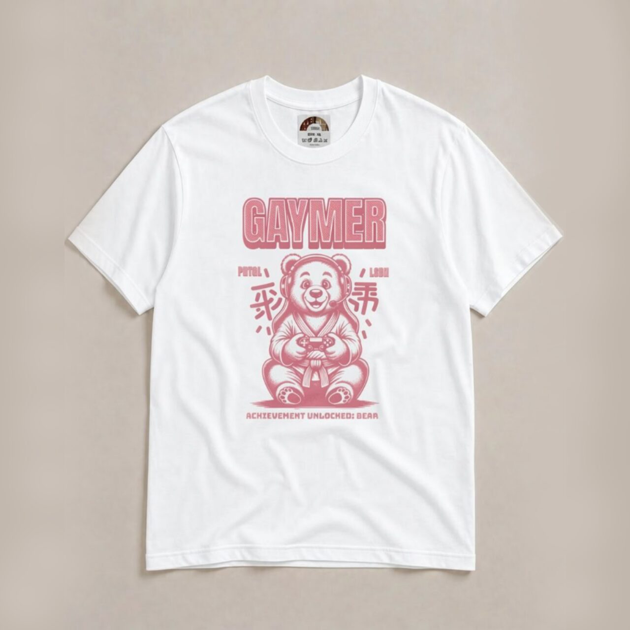 Gaymer Bear- t-shirt - white - Image 2