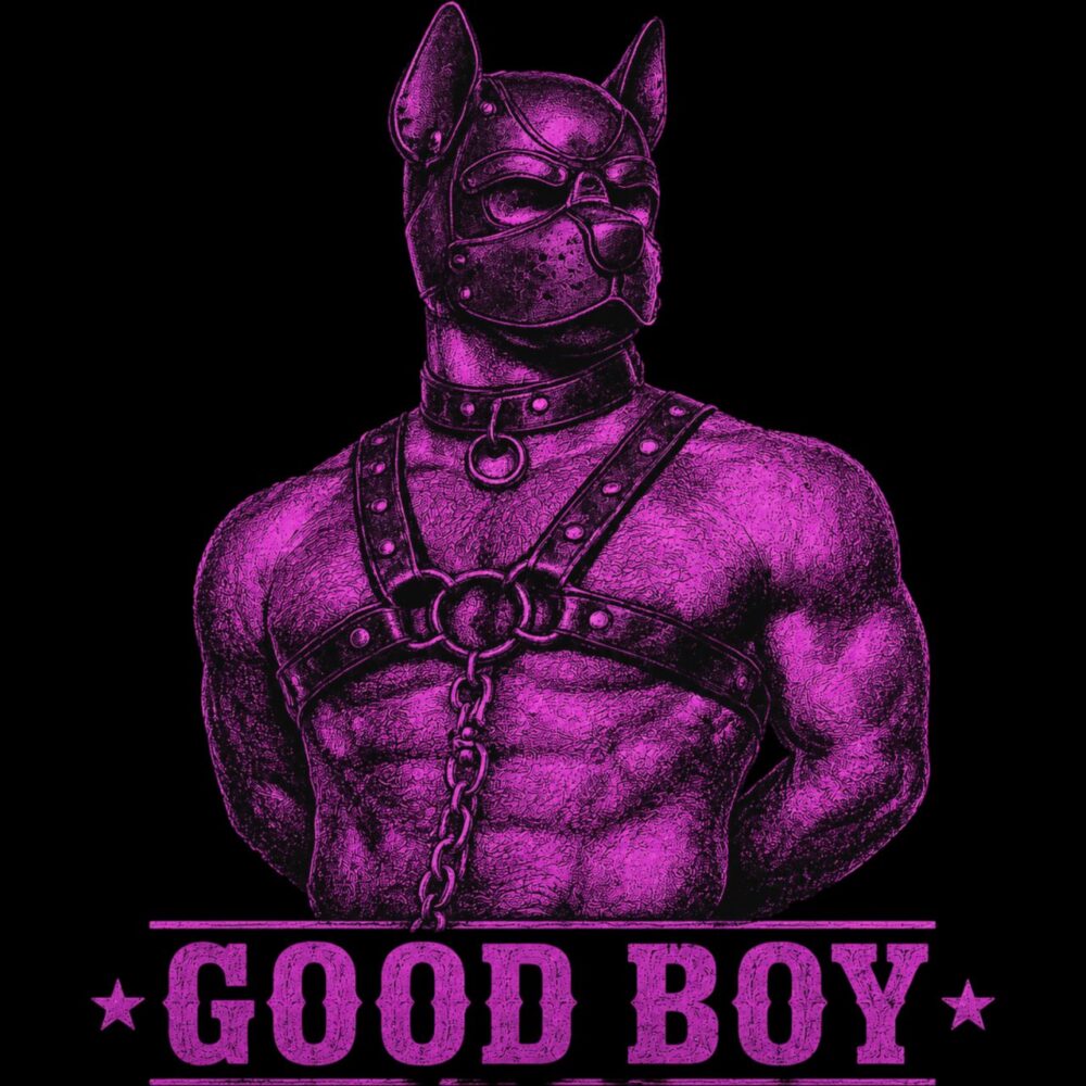 Good boy - purple - t-shirt - black