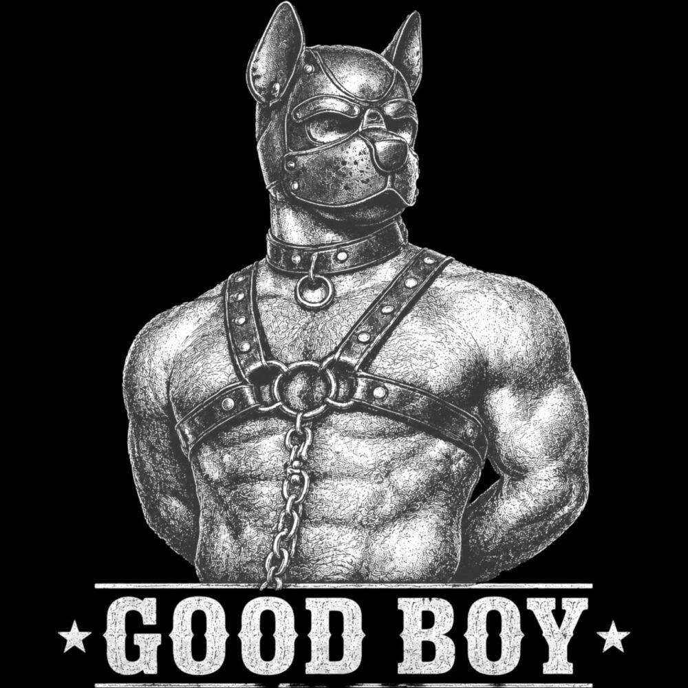 Good boy - white - t-shirt - black