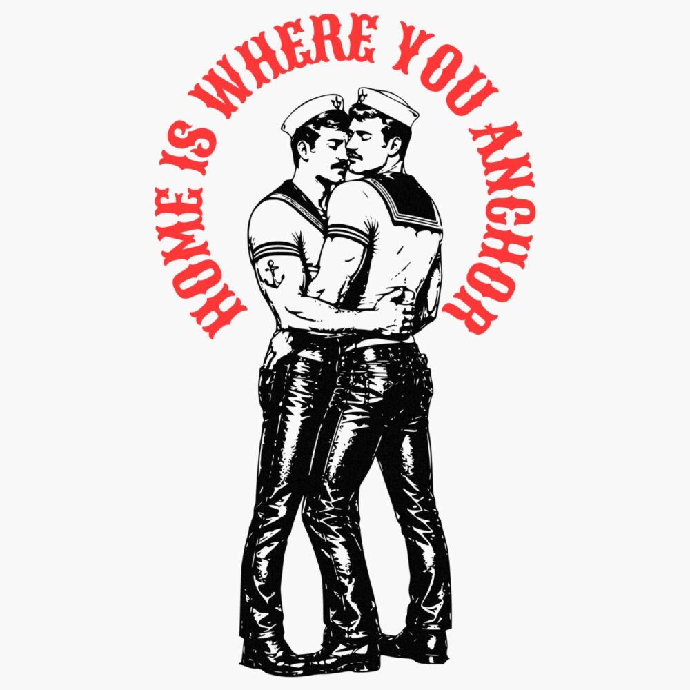 Home Is Where You Anchor - t-shirt - white