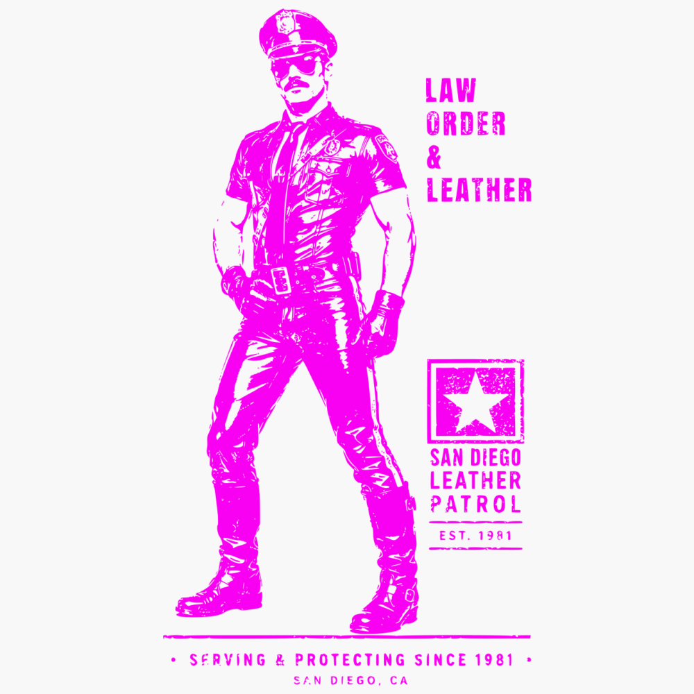 Law Order and Leather - t-shirt - white