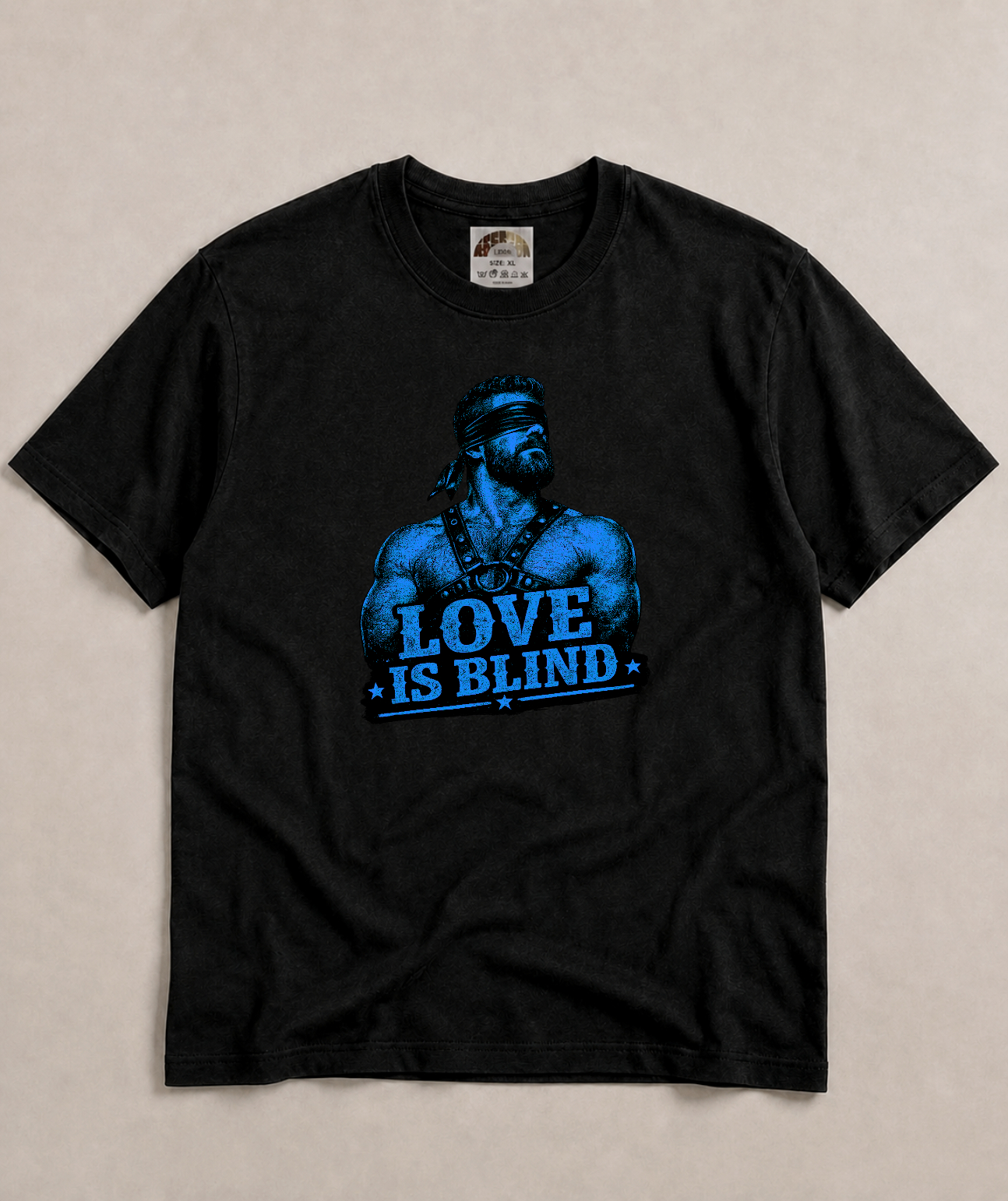 Love is blind - blue - t-shirt - black - Image 2