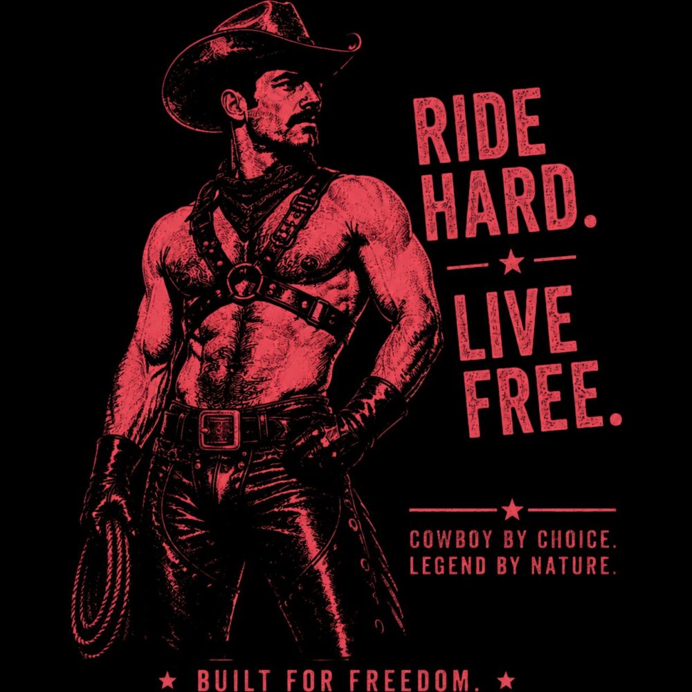 Ride Hard - Live Free - red - t-shirt - black