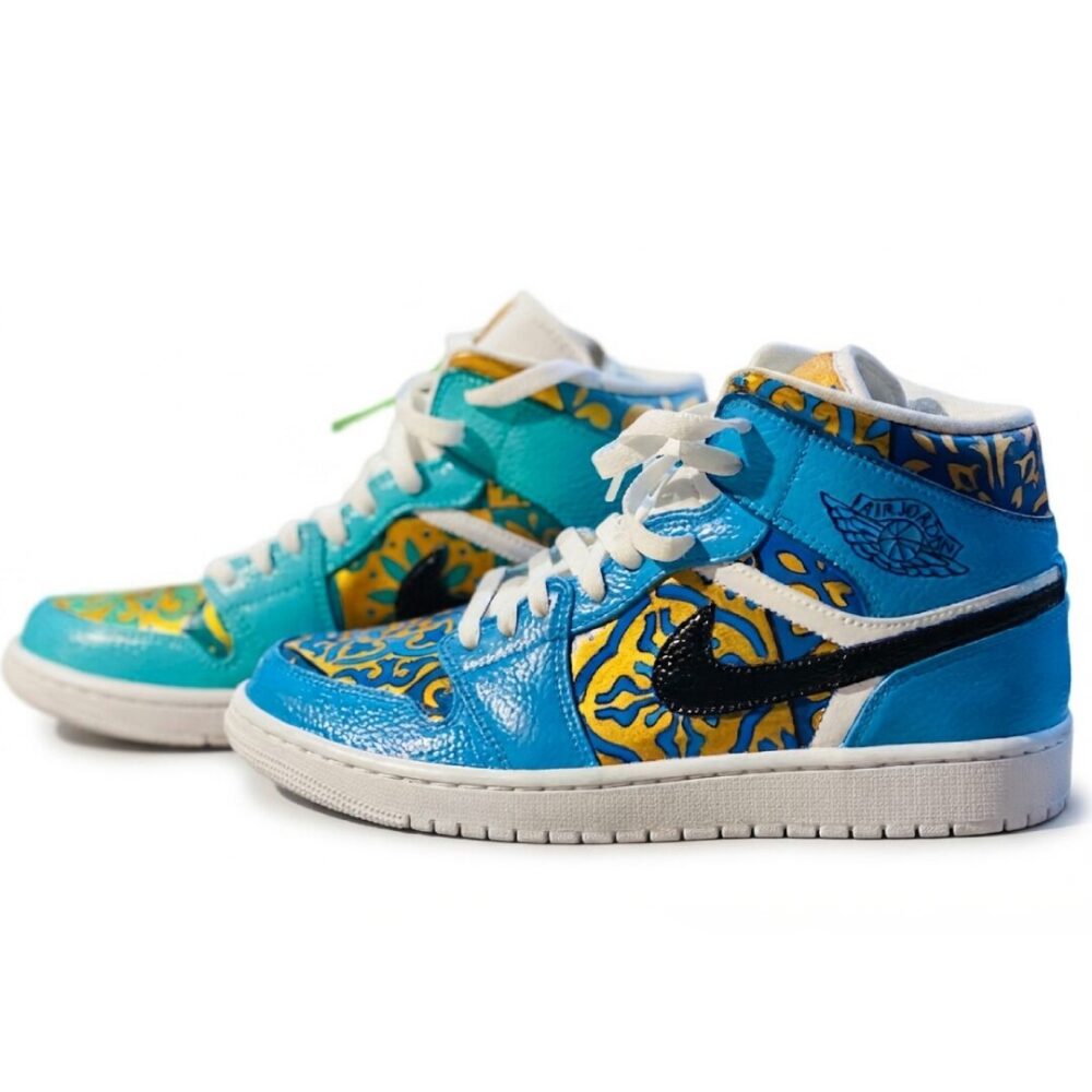 Nike Air Jordan 1 Mid - Lisbon tiles