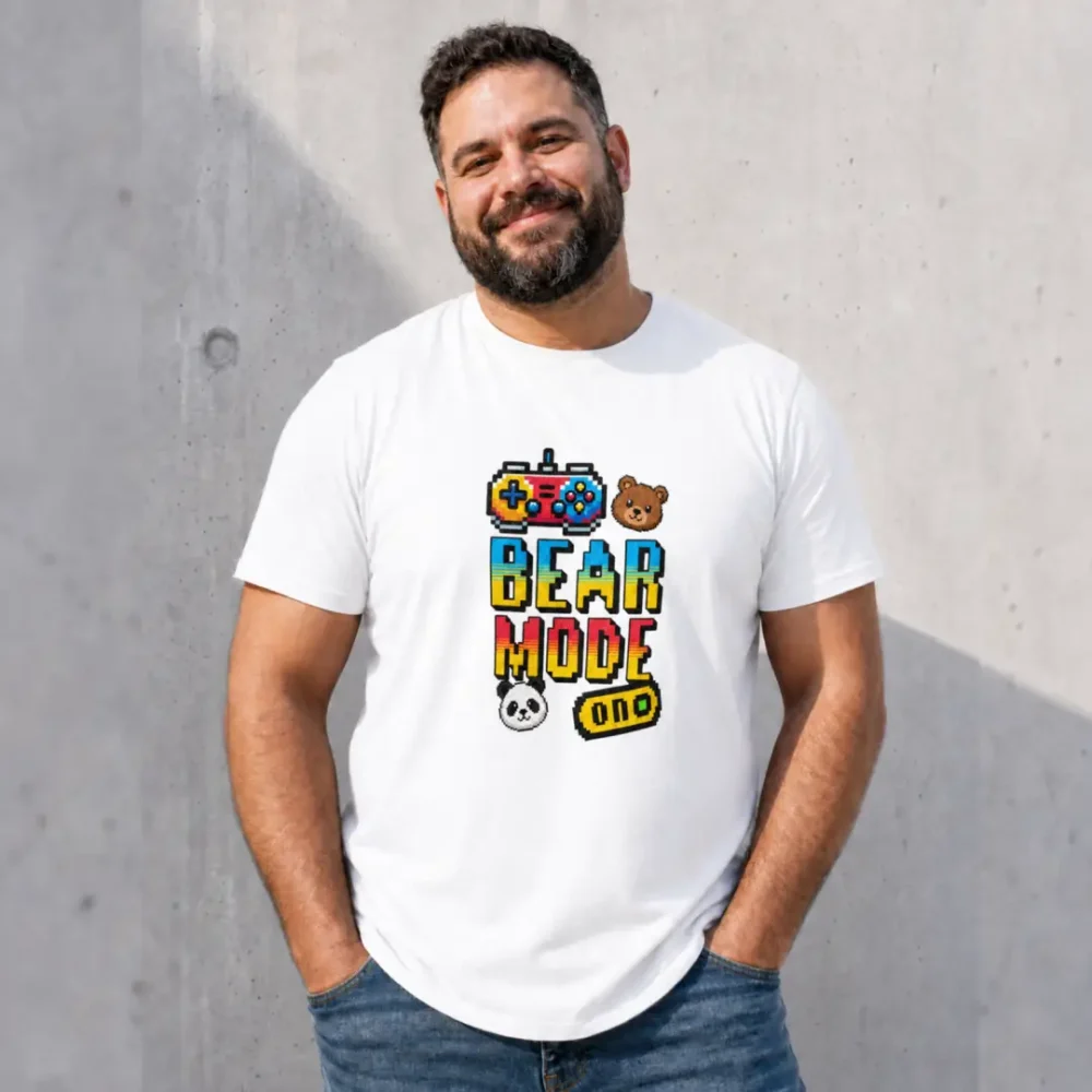 Bear Mode- t-shirt - white