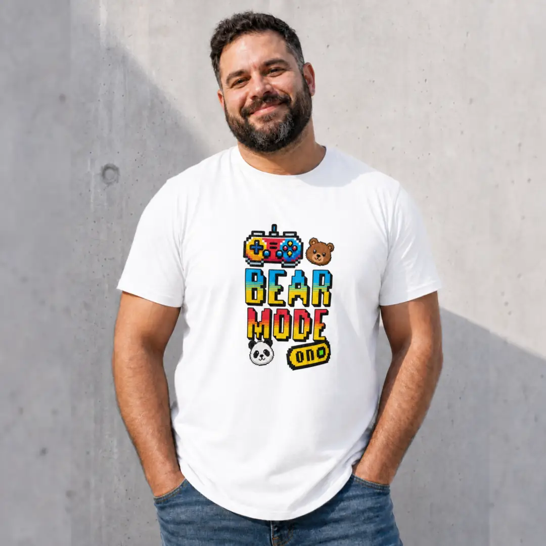 Bear Mode- t-shirt - white
