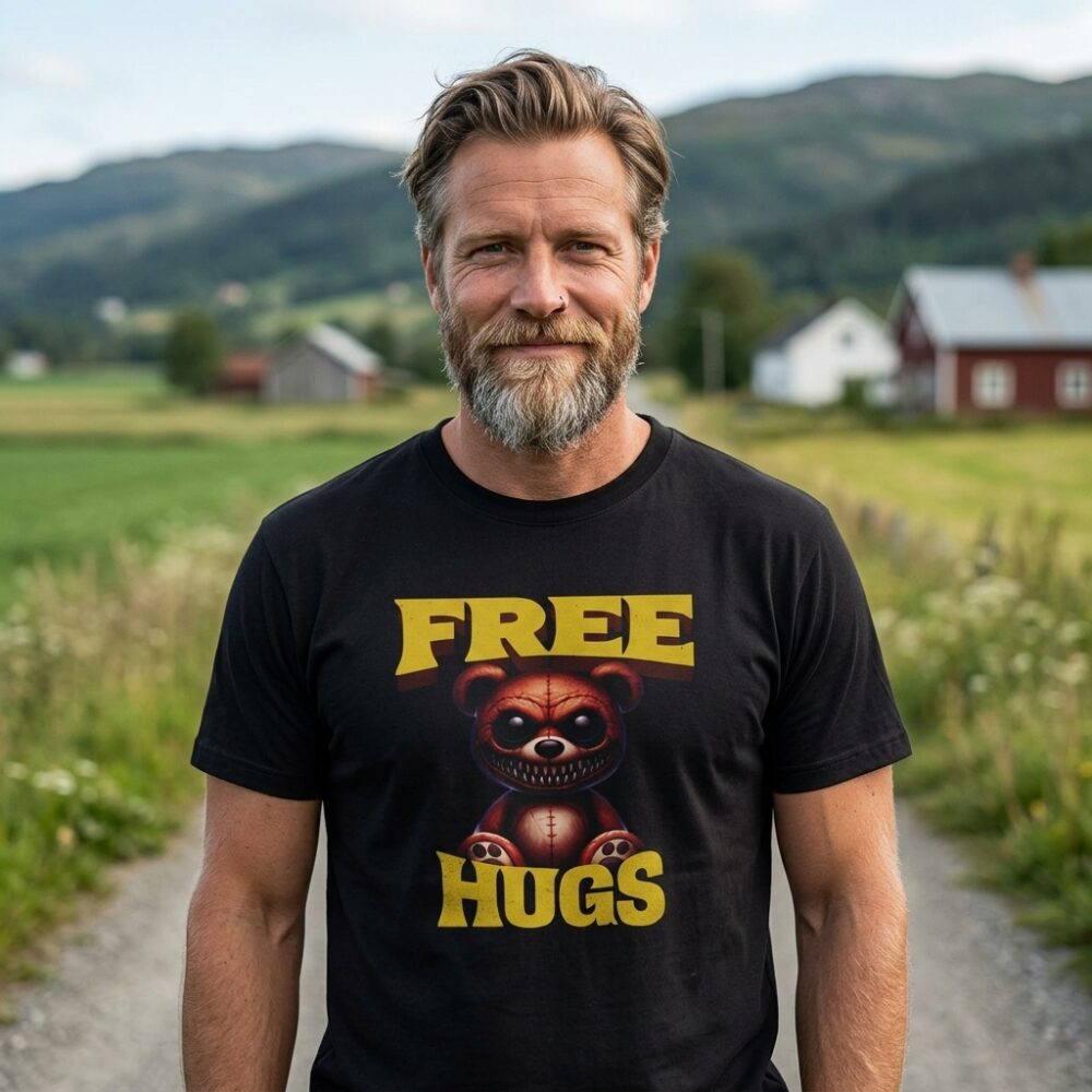 Free Hugs - t-shirt - black