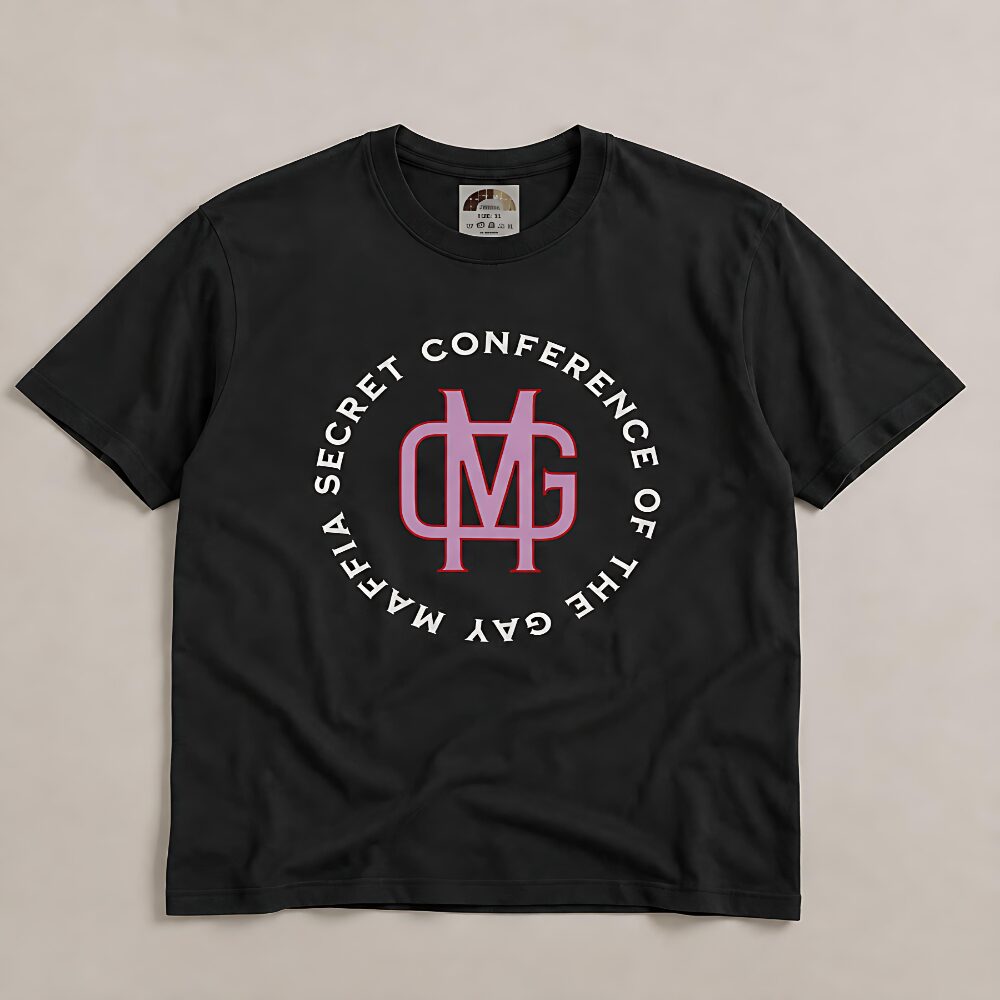 Secret Conference of the Gay Mafia- t-shirt - black - Image 2